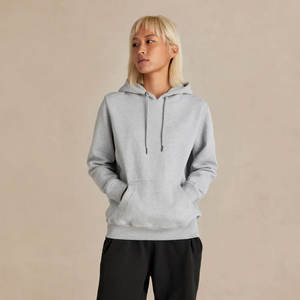 Custom <b>Grey</b> Drawstring Pullover Terry Heavy Weight Hoody Outwear Casual Winter Antipilling Regular Adult Hoodies - Product Image 3