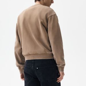 คอกลมสีพื้นระบายอากาศได้ดีสีพื้นเรียบแฟชั่นใหม่100% หนักแบบกำหนดเองได้ - Product Image 4