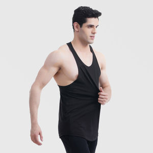 Débardeur de sport pour homme en coton 100% personnalisé, taille XL, style sport, entraînement, fitness, course à pied, exercice - Options de personnalisation OEM en gros - Product Image 4