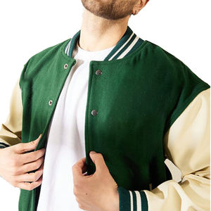 Veste universitaire de baseball universitaire pour hommes 100% coton formel avant saison d'hiver OEM service teint traité Vente en gros personnalisé - Product Image 1