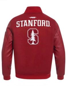 Vestes universitaires en laine personnalisées en gros pour hommes, veste de baseball avec corps en laine et manches en cuir, OEM/ODM accepté - Product Image 2