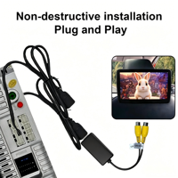 Adaptateur de sortie vidéo USB vers CVBS vers câble RCA, entrée USB, 2 ports de sortie vidéo pour autoradio Android, lecteur DVD, navigation GPS