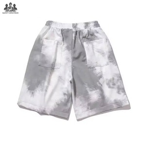 Shorts décontractés pour hommes, taille mi-haute, en coton 100 %, effet délavé |   Coupe ample |   OEM ODM |   Imperméable et écologique - Product Image 3