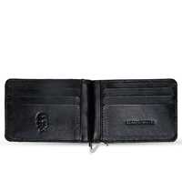 Dompet pria kulit kualitas tinggi Premium dengan klip uang kuat dompet kulit antik aksesori pria dompet buaya