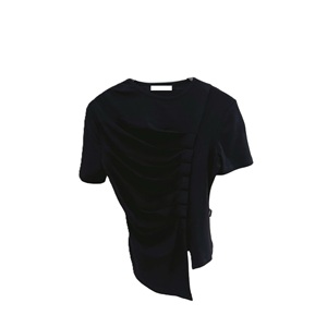 Chemise en tricot cool pour femme avec style unique polyvalent pour le travail ou les vêtements de rue Logo personnalisable - Product Image 2