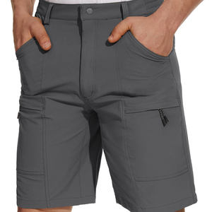 Short de jogging Cargo de course à pied d'été pour hommes de grande taille sur mesure Short d'entraînement en coton solide avec grande poche - Product Image 5