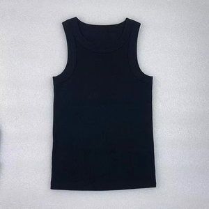 เสื้อกล้ามถักแบบลำลองแขนกุดระบายอากาศได้ดีสำหรับผู้หญิงเสื้อกล้ามสำหรับยิมโยคะเสื้อกล้ามคอกลมสีพื้น - Product Image 5