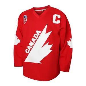 ชุดเสื้อเจอร์ซีย์เล่นฮ็อกกี้น้ำแข็งผ้าโพลีเอสเตอร์พิมพ์ซับลิเมชันงานตามสั่งสำหรับ2022 100% - Product Image 4