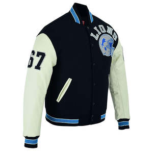 Chaqueta Universitaria Personalizada OEM, Chaqueta Universitaria Deportiva de Béisbol para Hombre, Logotipos Bordados, Chaqueta Transpirable - Product Image 5