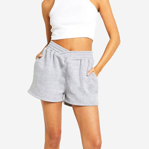 2025 New Arrival High Waist Lightweight <b>Women's</b> <b>Sweat</b> <b>Shorts</b> Custom Cotton Gym Casual High Quality Wholesale - Product Image 1