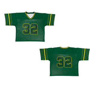 Fabricación profesional V cuello Rugby Jerseys para ropa deportiva al por mayor Etiqueta Privada bordada fútbol americano Jersey - Product Image 3