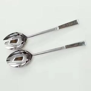 Amazing New Design Handmade Silver Rustic Designer Salad <b>Serving</b> <b>Spoon</b> & Fork Set long Handle - Product Image 6