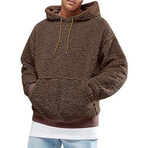 Sudadera con capucha de lana Sherpa de alta calidad para ropa de calle/último diseño invierno grueso cálido hombres pulóver moda invierno hombres sudaderas con capucha - Product Image 1