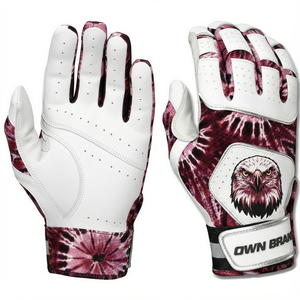 Prix de gros, conception personnalisée, gants de baseball ajustés, paume en peau de mouton, rembourrage ventilé, agilité maximale de la main, gants de frappe au softball - Product Image 6