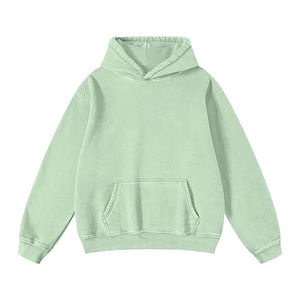 Sudadera con Capucha de Invierno para Mujer, Transpirable, con Lavado Ácido, Logotipo Personalizado, Corte Holgado, Hombros Caídos - Product Image 2