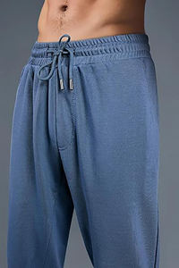 Pantalon de jogging unisexe en molleton bouclette de coton épais à coupe ample avec logo personnalisé pour homme - Product Image 5