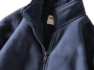 Navy <b>Sherpa</b> Bonded <b>Fleece</b> Jackets for <b>Men</b>, extra Warm Double <b>Fleece</b> Jacket <b>Men</b> for Outdoor - Product Image 4