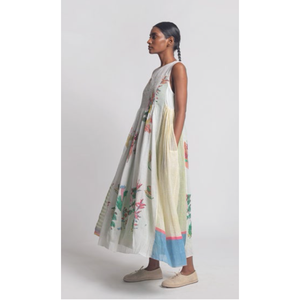 RASA 25 <b>Elastic</b> Waist Leisure Breathable Woven Fabric Floral Print Loose Fit Pant - Product Image 6