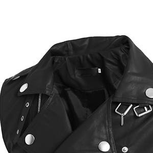 Gilet en cuir véritable sans manches pour homme fabriqué en usine, col en V, avec poche, coupe ajustée, boutonné, coupe-vent, imperméable, vêtement d'extérieur d'hiver - Product Image 2