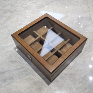 Lớn Đồng hồ lưu trữ hiển thị hộp trường hợp tùy chỉnh sang trọng 8 khe cắm đồng hồ hiển thị Box cho đồng hồ cửa hàng - Product Image 3