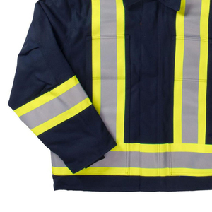 Hi Vis New Design Multiple Pockets Factory Made Safety Jacket Custom Logo Printed Construction Safety Jackets OEM Service - Product Image 4