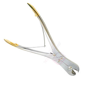 Instrumentos quirúrgicos ortopédicos grande cortador de alfiler recto de acero inoxidable de 10 pulgadas fuente de alimentación Manual de medio oro - Product Image 4
