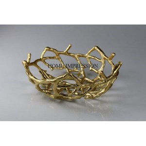 ชามดีไซน์สุดแฟนซีชุบทองเกรดสูงสำหรับเสิร์ฟขนมหวานและช็อคโกแลต - Product Image 1