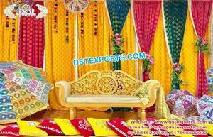 Decoración Perfecta para la Ceremonia Haldi de Boda, Decoración para la Ceremonia de Brazaletes de Boda Real, Decoración Colorida para la Ceremonia Vatna de Boda - Product Image 5