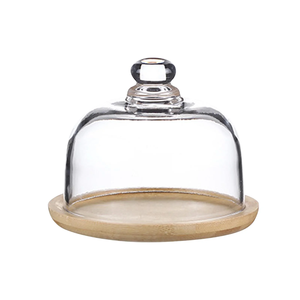 Acacia Wood Dessert Serving Rack Wood <b>Cake</b> <b>Stand</b> with <b>Dome</b> in Good Price From Manufacturer Hot Selling Product - Product Image 1