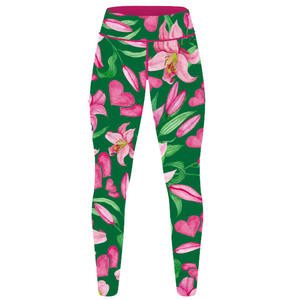 Leggings yoga wear taille haute femmes leggings en couleur unie impression graphique sublimation broderie sérigraphie et impression numérique - Product Image 5