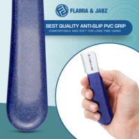Couteau à Désarçonner et Peigne à Carder Flamia & Jabz en Acier Inoxydable Écologique pour Chiens, Chats et Chevaux