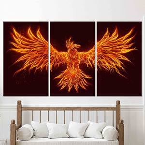 Decoración de pared moderna de vidrio templado - Obra de arte impresa en lienzo, JUEGO DE 3 LIEZNAS - Product Image 1