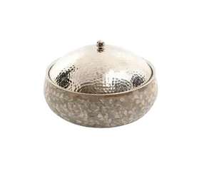 Casserole en acier inoxydable au design moderne fabriqué à la main avec nacre attrayant servant des chauffe-plats chauds arrivée chaude - Product Image 2