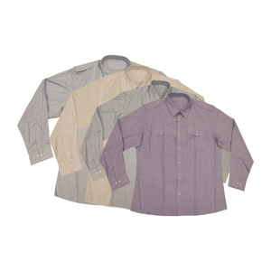 Smart Casual 100% algodón camisa de manga larga hombres nueva moda diseño personalizado Polo cuello liso Logo patrón de talla grande vacaciones - Product Image 2