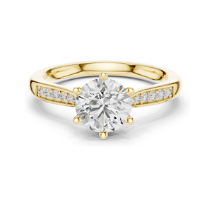 Bague solitaire en diamant de laboratoire 1,264 CT pour femmes, clarté VVS-VS EF, or 18 carats, 14 carats, 10 carats et argent 925, rose, jaune, blanc - Product Image 2