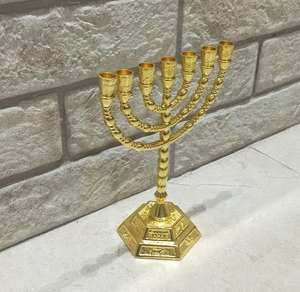Handcrafted Menorah Tabletop <b>Candle</b> <b>Stand</b> for Home Decor Christmas Easter and Valentine's Day Hotel Party Decorative Lighting - Product Image 3