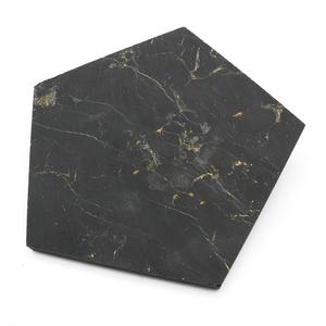 Loseta de shungita pentagonal sin pulir con lados de 3.1 pulgadas (8 cm) - Product Image 2