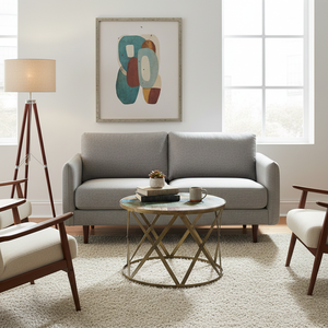 Handcrafted Antique <b>Farmhouse</b> Reclaimed Wood Coffee <b>Table</b> with Durable Metal Iron Frame for Modern Living Room - Product Image 3