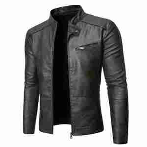 Nouvelle veste en cuir véritable pour hommes Matériau de haute qualité Veste en cuir personnalisable, coupe-vent et imperméable - Product Image 2