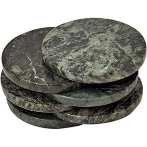 Posavasos de mármol Posavasos clásico en blanco y negro La mejor calidad para bebidas Posavasos de mármol nuevo para forma redonda - Product Image 2