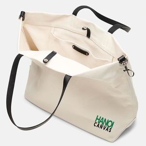 Fabricante vietnamita directo OEM venta al por mayor bolsa de lona personalizada tamaño personalizado algodón mango Logo regalo - Product Image 4