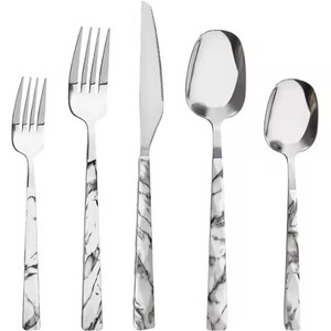 Juego de Cubiertos Hechos a Mano, Juego de Tenedores y Cucharas de Acero Inoxidable con Acabado Espejo, Juego de Cubiertos Pulidos para Decoración de Mesa - Product Image 2