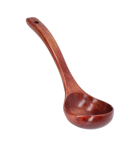Cuillère à soupe en bois d'acacia avec long manche pour la maison petite cuillère à café à riz Outils de cuisine de qualité durable - Product Image 6