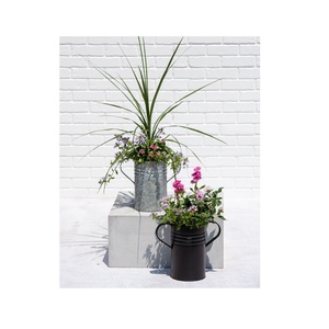 Offre Spéciale lot de 2 jardinières galvanisées conception Unique jardinière à fleurs de taille personnalisée de la plus haute qualité au prix de gros - Product Image 4