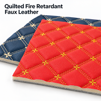 Vente flash - Rouleau de simili cuir imperméable, élastique, brodé, matelassé, ignifuge pour sièges de voiture, intérieur automobile, sellerie