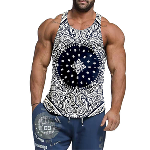 Vêtements de fitness en coton Débardeur de gym Chemises de fitness Vêtements d'entraînement Débardeurs pour hommes - Product Image 1