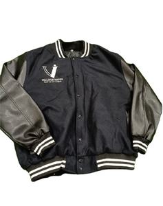 Chaqueta Universitaria Village Impex Premium de Lana y Cuero, Estilo Clásico Letterman con Logotipo Bordado - Product Image 1