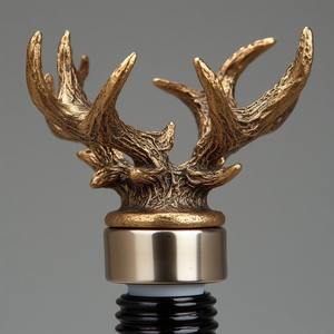 Tapón de botella de vino de acero de óxido negro tratado químicamente de gran tamaño con diseño navideño duradero para mantener el vino fresco - Product Image 4