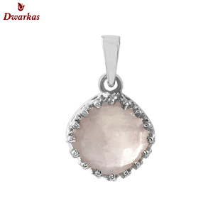 จี้ห้อยน่ารัก เงินแท้ 925 ประดับด้วยโรสควอตซ์ธรรมชาติ ดีไซน์โดดเด่น พร้อมใบรับรองจากผู้เชี่ยวชาญ ของขวัญสุดพิเศษ - Product Image 1