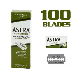 Lames de rasoir à double tranchant Astra Superior Platinum, 200 pièces, préférées des barbiers - Product Image 1